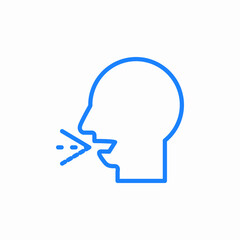 cough man icon sign vector