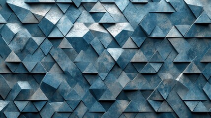 Fototapeta premium Abstract triangular pattern, textured, and layered design