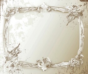 Ornate, vintage-style frame on a textured background