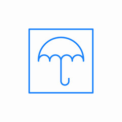 protected insured package icon sign vector