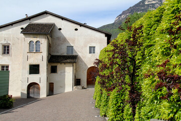 muraglia verde e casa nobiliare a Cortaccia (Bolzano)