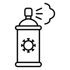 Disinfectant Vector Icon For Environmentally Safe Sanitization