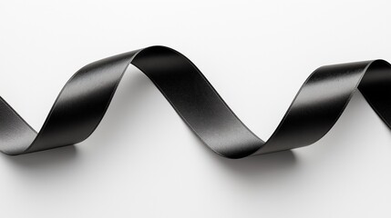 Black Satin Ribbon for Elegant Gift Wrapping