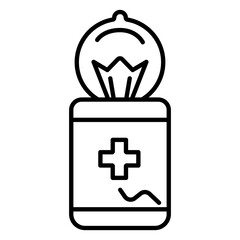 Sanitizing Wipes Vector Icon for Disinfection Use