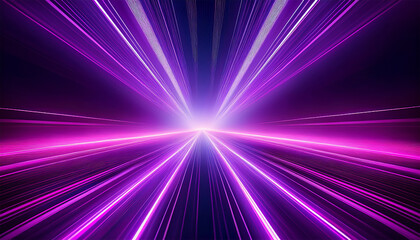 Obraz premium vibrant purple light beam on a dark background