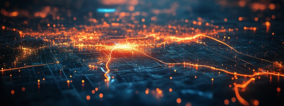 Logistics management and transportation network tracking on digital touchscreen map interface for supply chain coordination

