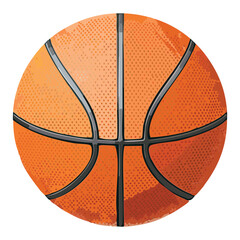 orange basketball with black lines