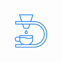 coffee brewer icon sign vector