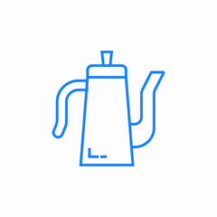 Obraz premium coffee pot icon sign vector
