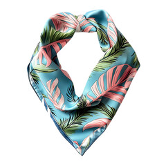 Elegant Cooling Bandana with Refined Soft Fabric Isolated on Transparent Background