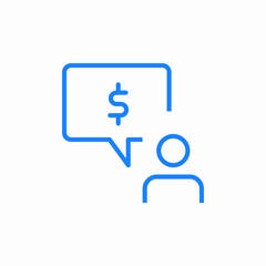finance manager icon sign vector