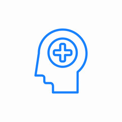 mental health icon sign vector