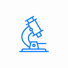 microscope lab icon sign vector