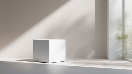 photorealistic ultraminimal scene featuring single object on modern background emphasizing clean lines and