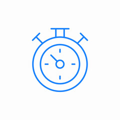 stopwatch timer icon sign vector