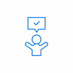 success manager icon sign vector