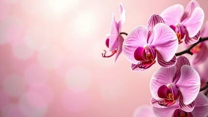 Naklejka premium Mother’s Day sale banner design Orchid 