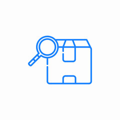 package inspection icon sign vector