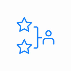 skill evaluation icon sign vector