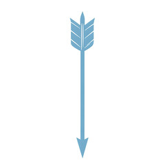 Minimalistic Arrow with a Clean Defined Silhouette Isolated on Transparent Background