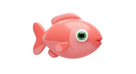 Playful Cartoon Fish Toy with Big Eye and Cute Expression for Kids and Decor