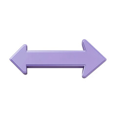 Minimal Arrow with a Balanced Structure in Soft Per Isolated on Transparent Background