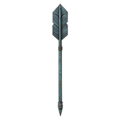 Contemporary Arrow with Meticulous Detailing in Mut Isolated on Transparent Background