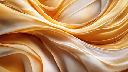Obraz premium Swirling, golden fabric with soft, flowing curves and subtle highlights