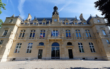 Obraz premium Pantin town hall Inaugurated in 1886. The new architecture of the building was adapted mainly in the style of the late sixteenth century.