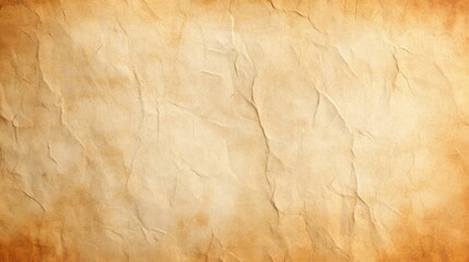 Obraz premium Aged, crumpled, textured paper; light brown tone.