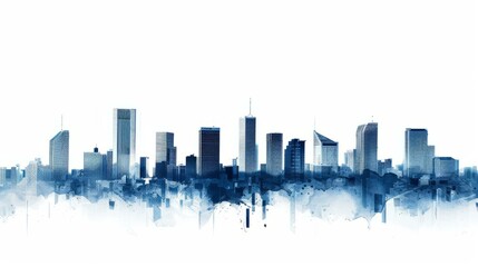  Tel Aviv skyline silhouette in navy blue captures iconic urban essence of Israel cityscape