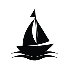 Sailboat on the Water Silhouette