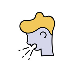 Cough Icon vector
