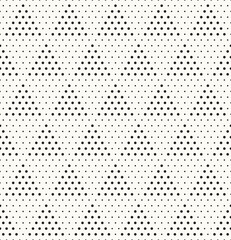 Vector seamless pattern. Modern, stylish texture. Repeating geometric tiles with dotted triangles. Trendy, hipster background. Small circles form a minimalistic triangular ornament.