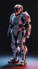 This striking wallpaper features a futuristic robot in sleek armor emphasizing advanced technology and artistic design for mobile backgrounds