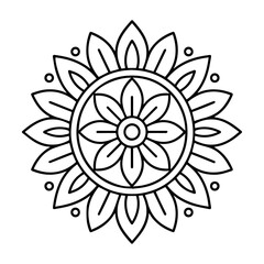 vector illustration of a flower | abstract flower vector illustration