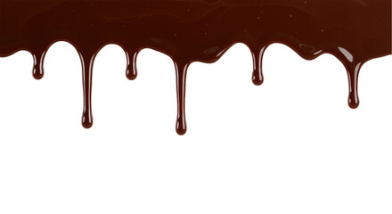 Indulge your senses with luscious chocolate cascading down a sweet temptation that melts with on transparent background