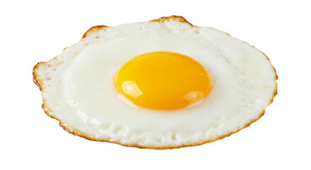A perfectly cooked sunny side up egg ready to brighten your breakfast a symbol of morning joy on transparent background