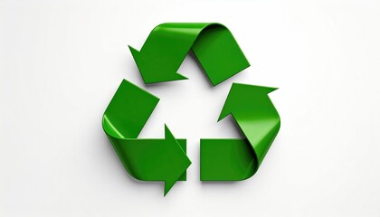 Obraz premium Recycle Symbol Isolated on White Background - Eco Icon Concept