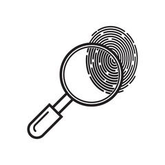fingerprint symbol icon