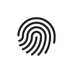 fingerprint symbol icon