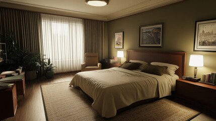Cozy bedroom interior