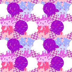 Summer cute food seamless ice cream pattern for wrapping paper and fabrics