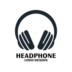 Obraz premium Headphone Vector Logo Design