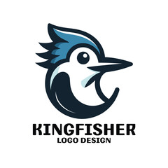Obraz premium Kingfisher Vector Logo Design