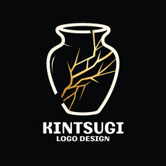 Kintsugi Vector Logo Design