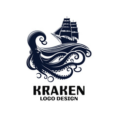 Kraken Vector Logo Design