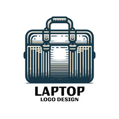 Laptop Bag Vector Logo Design
