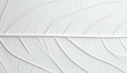 White Leaf Texture Veins and Cell Detail
