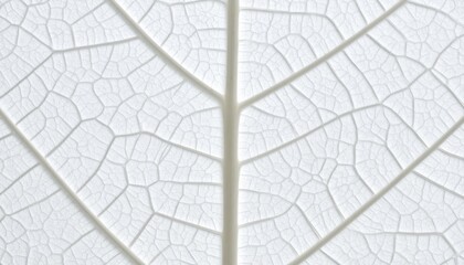 Obraz premium Ghostly Veins Translucent Leaf Detail